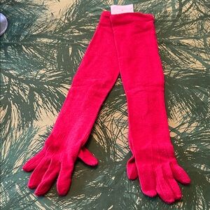 NWT Carolina Amato glamorous full length winter gloves